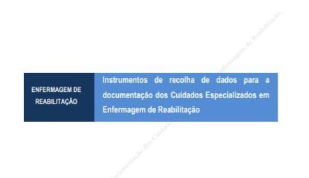 Capa Instrumentos de recolha de dados para a documentação dos Cuidados Especializados em Enfermagem de Reabilitação